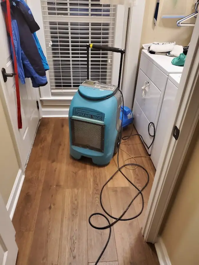 Commercial dehumidifier deployed for Flood Damage Cleanup in Vermillion