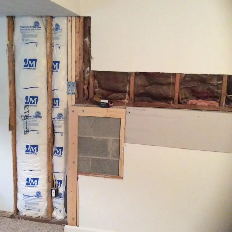 Wall insulation replacement during Structural Drying in Vermillion